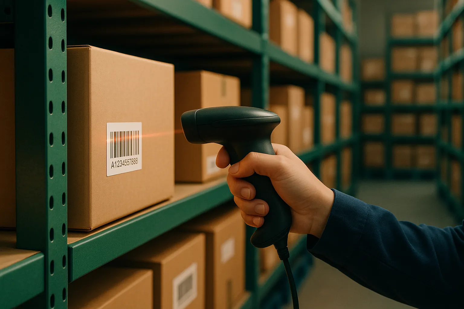 Auction models for liquidating overstock, depicted by abstract figures interacting with a large, overflowing box of inventory