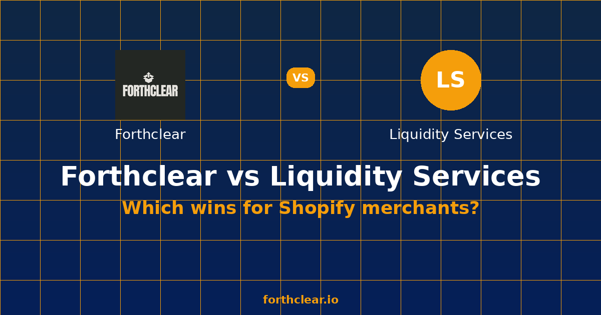 Forthclear vs Liquidity Services: Pricing (2026) — comparison card showing both products